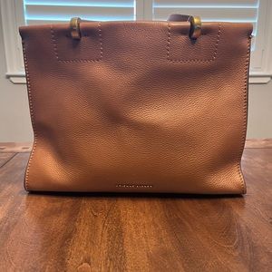 Etienne Aigner brown leather handbag.